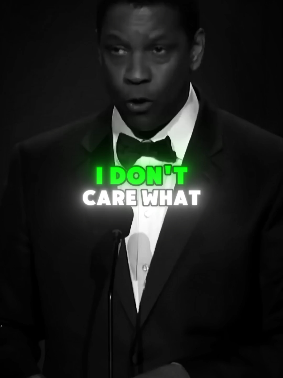 I don't care 😑... #denzelwashington #denzelwashingtonspeech #denzelmotivation #lifelesson #motivationalvideos 