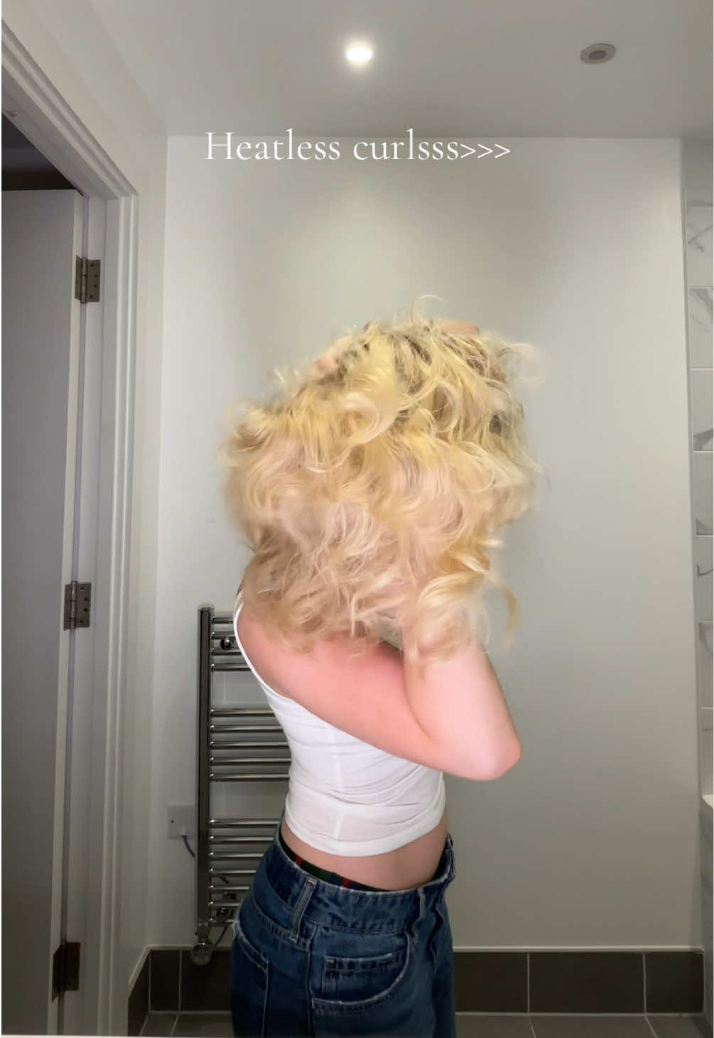 The best results every time>> #heatlesscurls #curly #blonde #VS #girlythings 