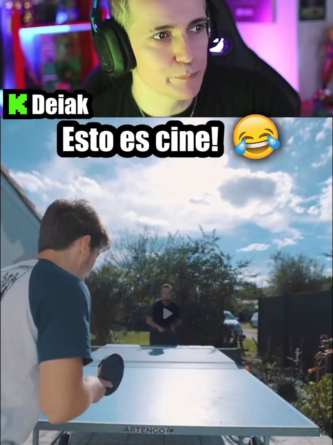 Ping Pong definitivo! Esto es cine 😎 Kick: Deiak #pingpong #cine #narutoshippuden #ironman #naruto #parodia  @blinkcut @deiakakaka