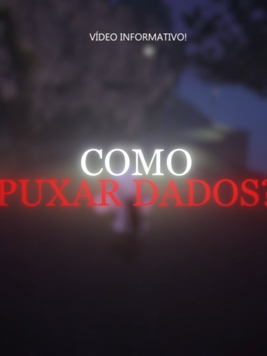 COMO PUXAR DADOS? (vídeo informativo) #mushyo #robloxfyp #vaiprafy
