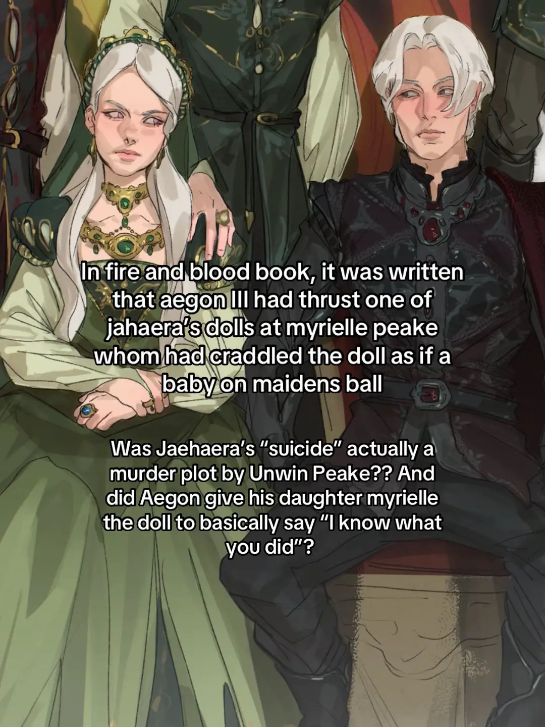 #asoiaf #aegoniiitargaryen #jaehaeratargaryen #fyp #gaemonpalehair  Not my art