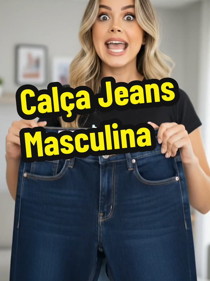 Calça jeans com caimento perfeito, tecido com elastano e costura reforçada,  por menos de 39 reais.😱 É estilo, conforto e economia de verdade.   #calca #calçajeans  #tiktokshop #preçobaixo  #calça 