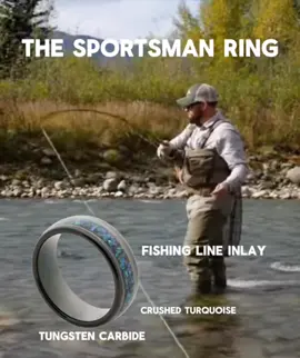 A ring for the man that loves to fish! #weddingband #fish