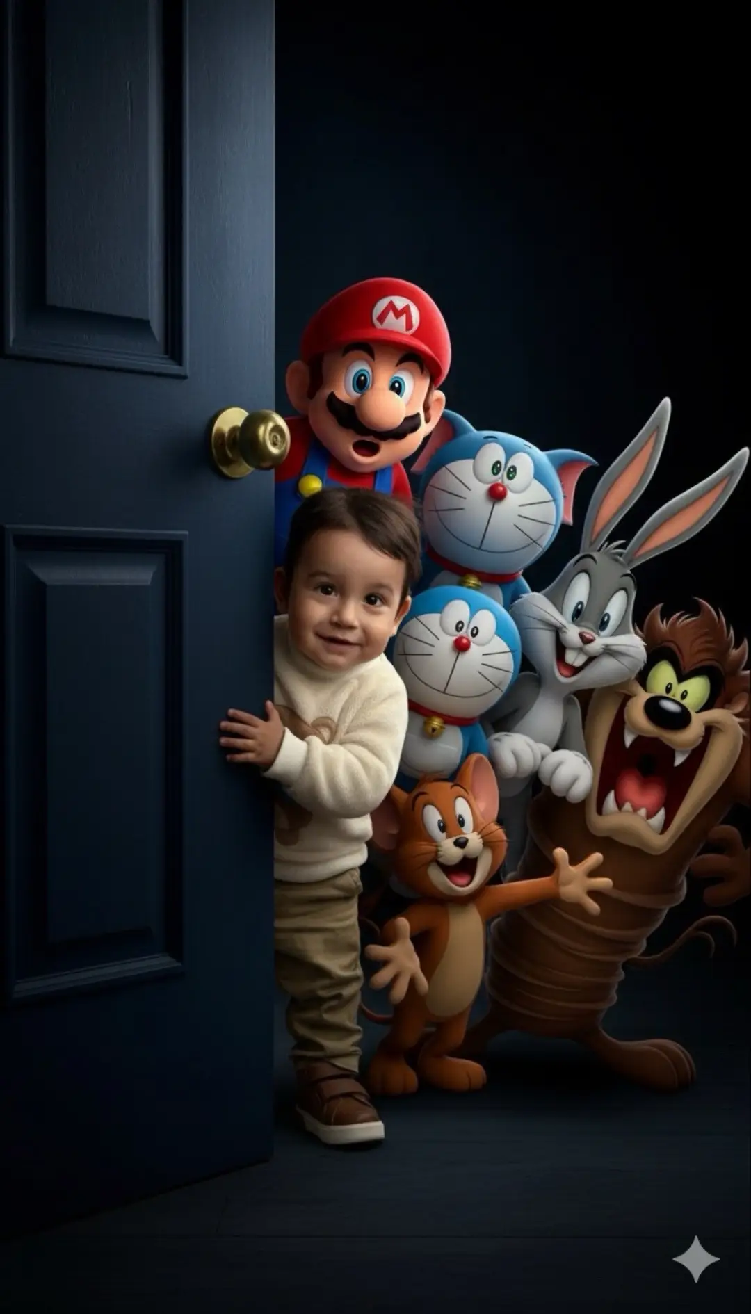 Promps en los comentarios #gemini  #AI  #looneytunes #toddlerboy  #babyboy 