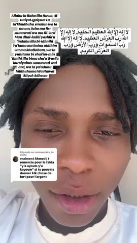 Réponse à @diallo 