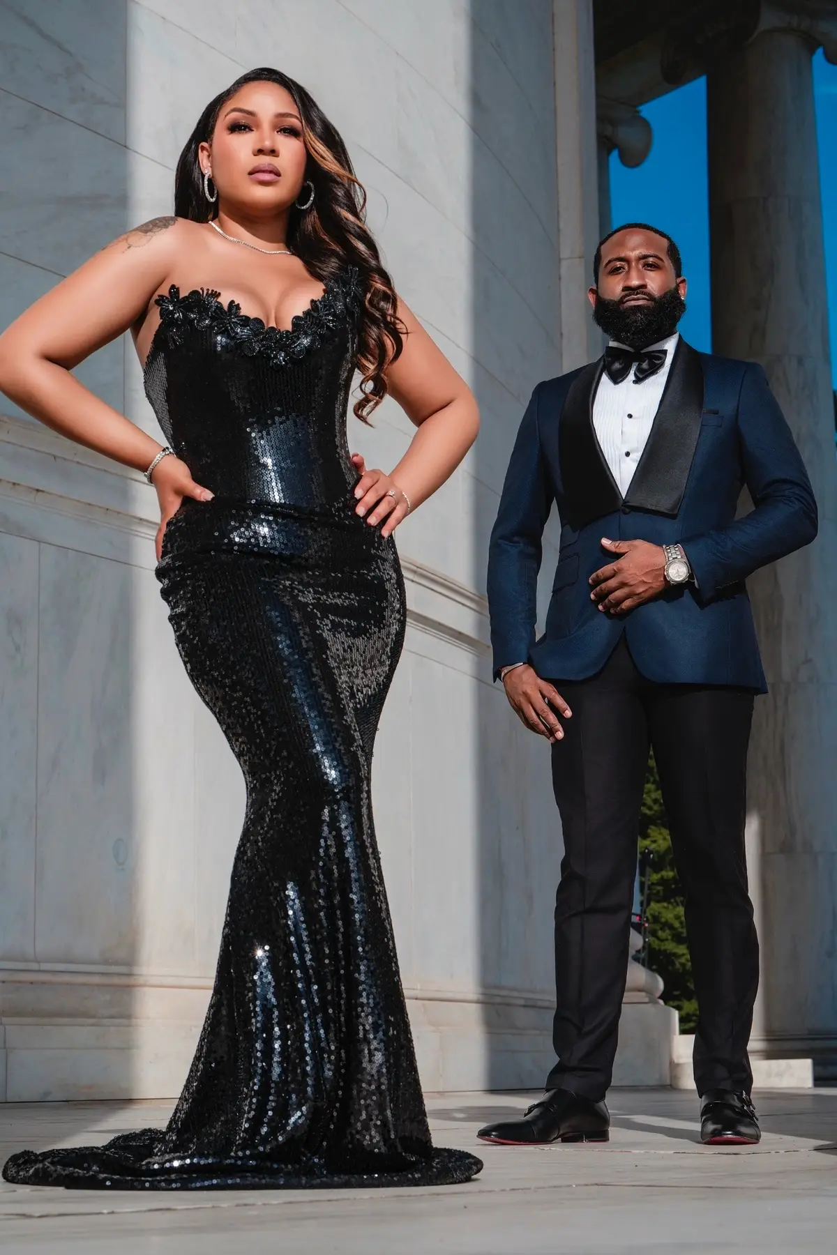 💍 Just 3 days until these two say “I Do!” where love meets legacy, and elegance knows no bounds. The celebration of the year is almost here! 🖤🥂 📸 Photography: @neshaszdazphotography 👰🏽‍♀️ Bride: @yesitsrickki_ 🤵🏽‍♂️ Groom: @themr.rollins 💄 Makeup: @blushbymakki 💇🏽‍♀️ Hair: @tressesnoir 🗓️ Planner / Coordinator: @albinadyla 🕴🏽 Suit: @therollinscollection #weddingphotographer #neshaszdazphotography #2025Bride #2025Groom #LuxuryWedding     