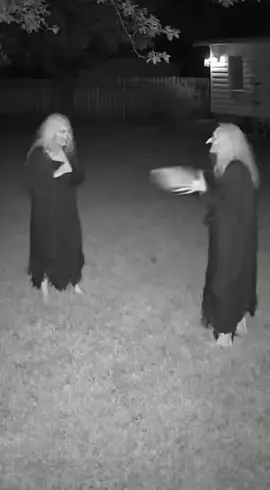 Horror witches playing with each other! #fyp #horrortok #spooky #scary #paranormal 