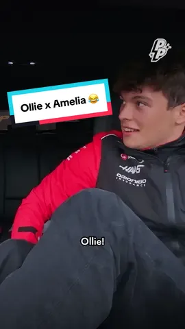 @Ollie Bearman you did not have to do amelia so dirty 😭 watch more on @ameliadimz’s youtube now #f1 #olliebearman #passengerprincess 