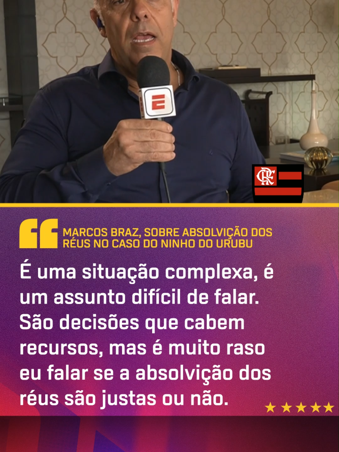 Nesta quarta-feira (22), a Justiça do Rio de Janeiro absolveu todos os réus envolvidos no processo que investigou a morte de 10 garotos da base do Flamengo no Ninho do Urubu, ocorrido em fevereiro de 2019. Marcos Braz, diretor de futebol do clube na época, comentou sobre o caso no FShow. #FutebolNaESPN #Flamengo #MarcosBraz  #TikTokEsportes