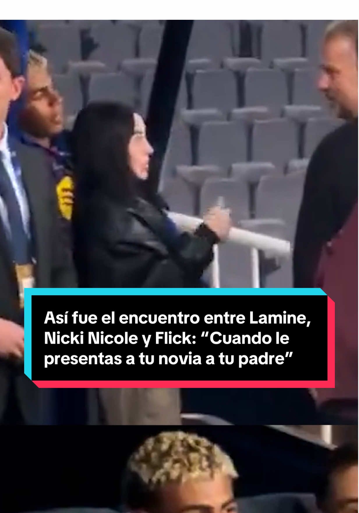 ⚽️ 👫 Así fue el esperado encuentro entre Lamine Yamal, Hansi Flick y Nicki Nicole: 