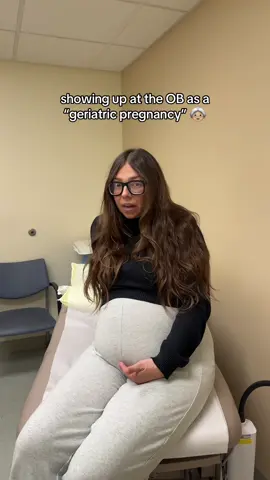 thankfully no one at the office has even mentioned anything about my age to me but i do see “advanced maternal age” noted in my chart 🤭 #pregnant #pregnancy #pregnancyhumor #geriatricpregnancy #millennial 