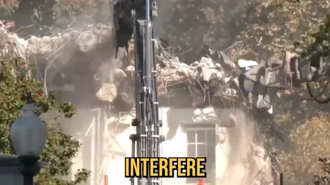 Trump: “It won’t touch it” It’s the Epstein Ballroom. Trump will let it touch whatever it wants.