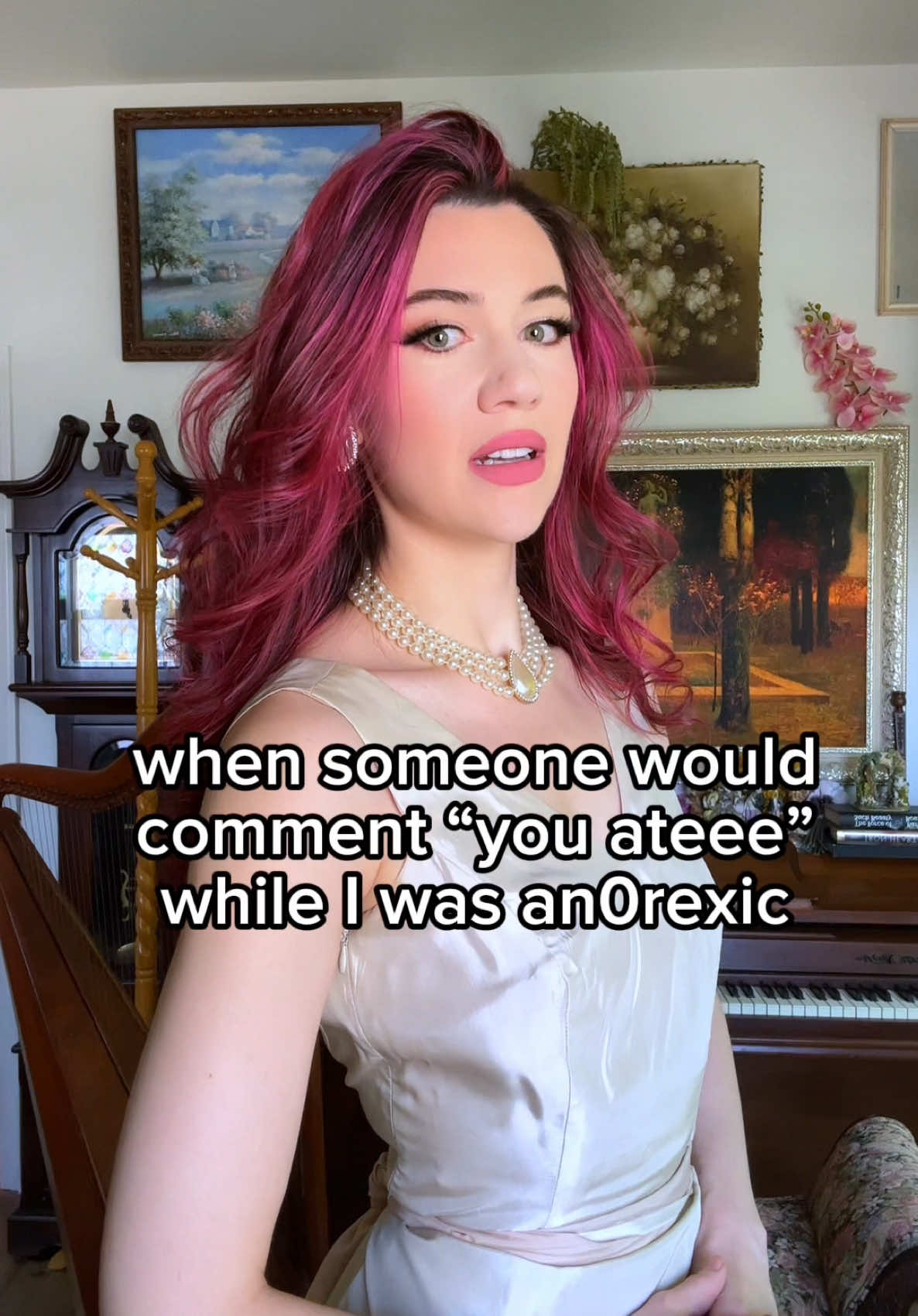 i giggled writing this #fyp #lol #pinkhair #pink #haha 