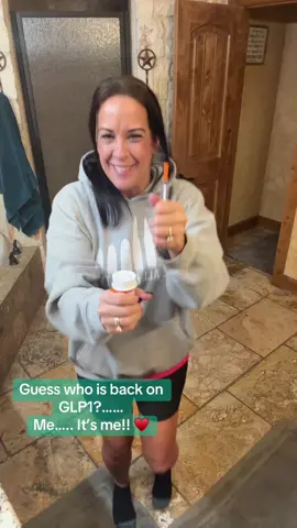 I’m baaaaccckk!! I’m so excited to be back on GLP1!! I will do a video soon and share why I got off and why I am back. #glp1community #glp1forweightloss #glp1girlies 
