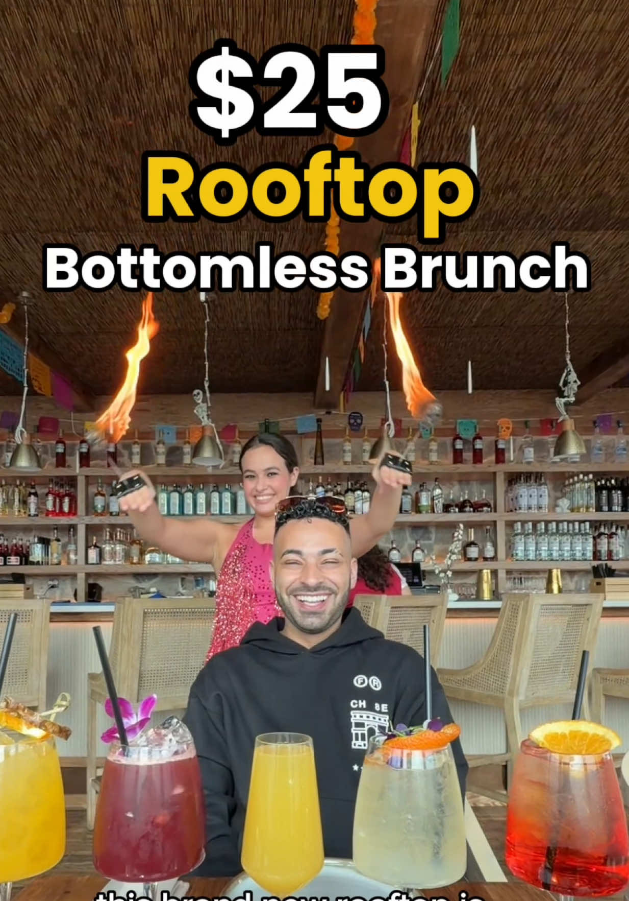 Boathouse Rooftop is officially open for bottomless brunch with gorgeous views, live entertainment, Mediterranean bites, and bottomless cocktails for just $25 🙌🏽 📍32-72 Steinway, 6th floor, NYC #nycbrunch #nycrooftop #nycbottomlessbrunch #nycrooftopbrunch #astorianyc              