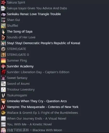 How bad is your list of steam games?