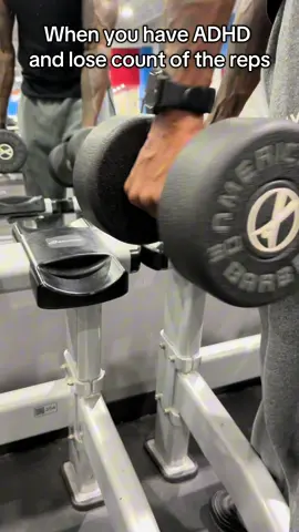 Counting reps with ADHD. #gym #GymTok #gymhumor #fyp #foryou 