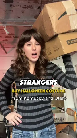 STRANGERS thrift my HALLOWEEN costume!! #thrifting #thriftwithme #halloween #halloweencostume #costumeideas 