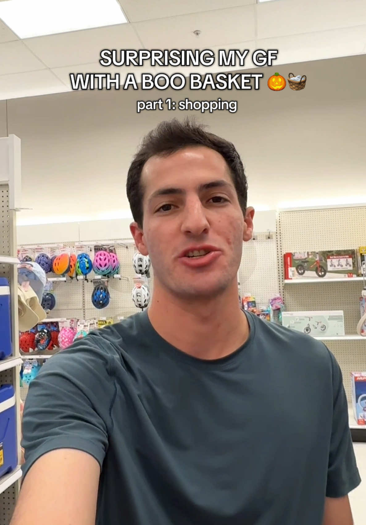 MY BF SURPRISED ME WITH A BOO BASKET 🥹🎃🧺😭 not over him making a shopping video and editing it??!! 😭😭 WHO WANTS MY REACTION?! 👀👇🏻 #boobasket #boobasketforher #couplestiktok #target #shopping @target 