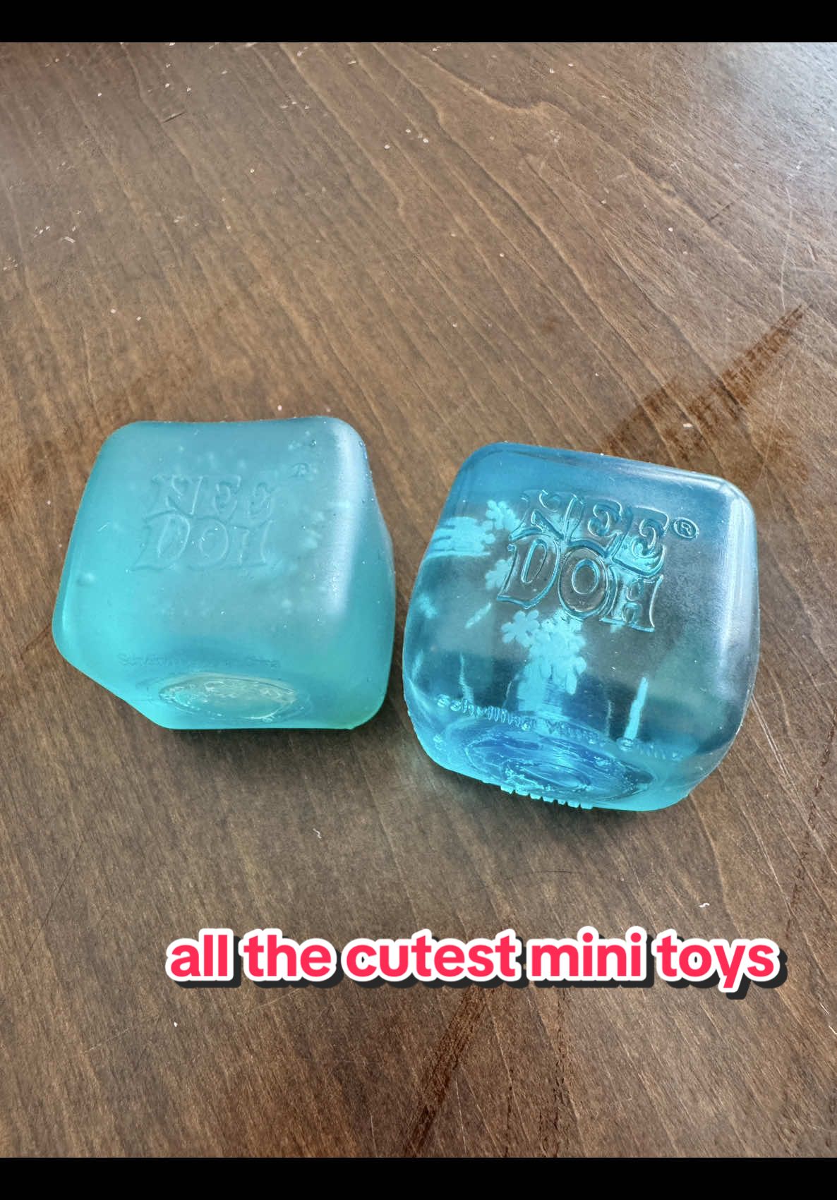 the 2025 Needoh advent calendar is packed with the cutest mini fidget toys but the mini nice cube with snowflakes is my hands down favorite! #needoh #mini #fidgettoys #creatorsearchinsights #adventcalendar 