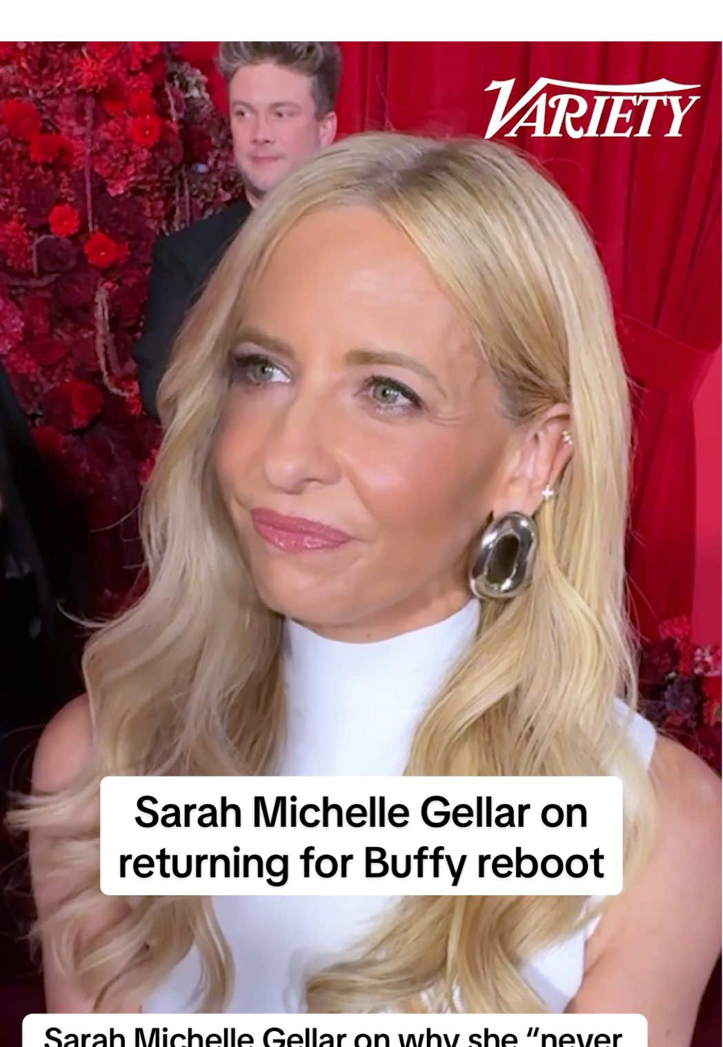 Sarah Michelle Gellar admits she “never thought” she’d play Buffy again.  “It was not a place that I ever saw myself, so it definitely felt very surreal,” she told Variety at the Neiman Marcus Celebrates 2025 Fantasy Gifts party in Los Angeles. “But this is why you never say never.”  Officially titled “Buffy the Vampire Slayer: New Sunnydale,” the Hulu reboot recently wrapped its pilot episode. Ryan Kiera Armstrong stars as a new slayer, with Gellar appearing in a recurring role as Buffy.  #buffythevampireslayer #sarahmichellegellar #newsunnydale #buffy #tv 