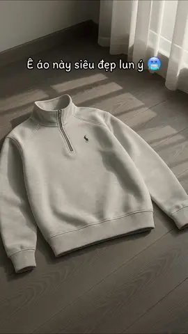 Áo Sweater Cổ Zip Vải Nỉ 2 Da #sweater #xuhuong 