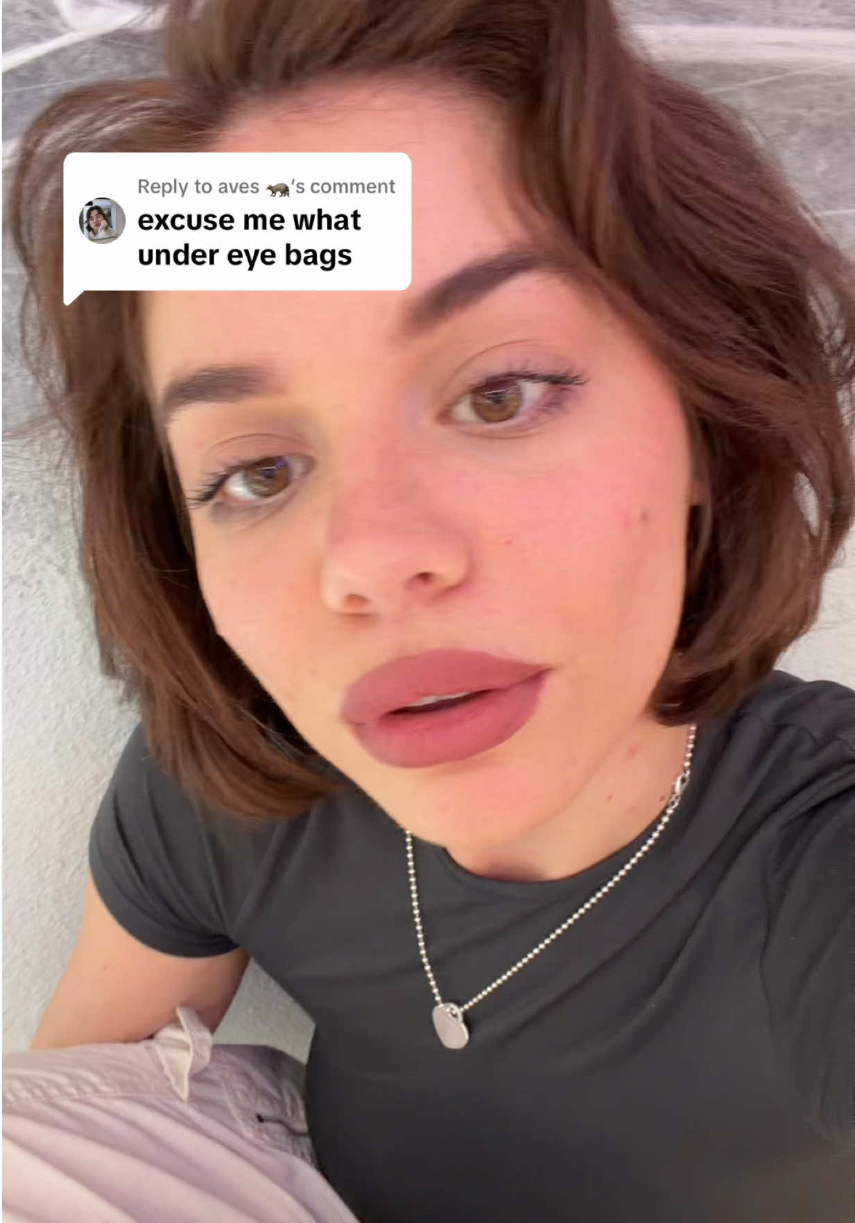 Replying to @aves 🦝 so much going on I’m sorry I need to eat and take my 1pm meds lmao but I’m really EXPOSING MY SKIN RIGHT THERE OMG  #undereyes #imjustagirl 