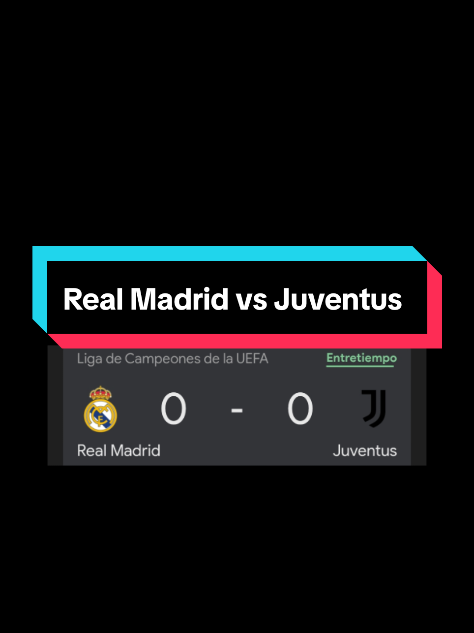 Termino el primer tiempo 0-0 Real Madrid vs Juventus 🤍.  #halamadrid #vamos #contodo #paratiiiiiiiiiiiiiiiiiiiiiiiiiiiiiii #videoviral @Real Madrid C.F. @Champions League 