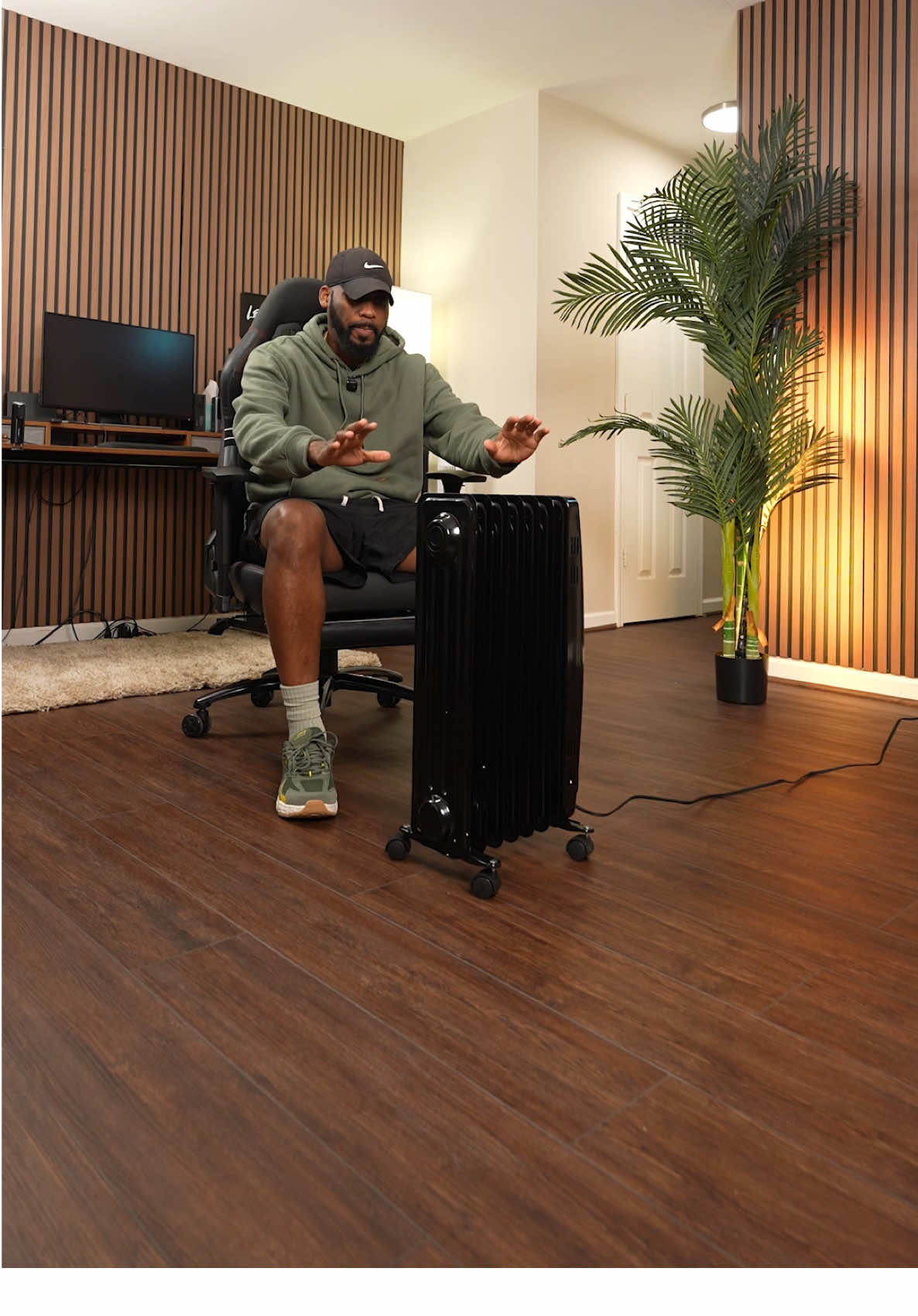 This Pelonis Oil filled electric space heater really heats up the rooms in my home! 🏡🔥  ⭐️ This Heater is NOW available in the WHITE color!  #pelonis #pelonisheater #spaceheater #electricheater #garageheater 