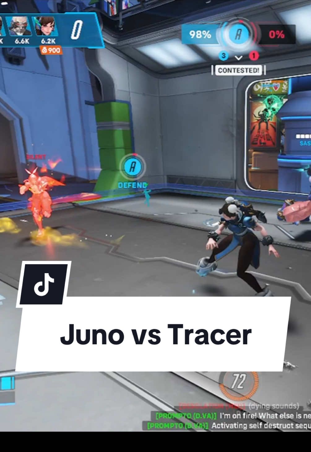 She proceeded to have it out for me during the rest of the matches 😔 #overwatch2 #ow2 #gaming #gamingclips #junanana