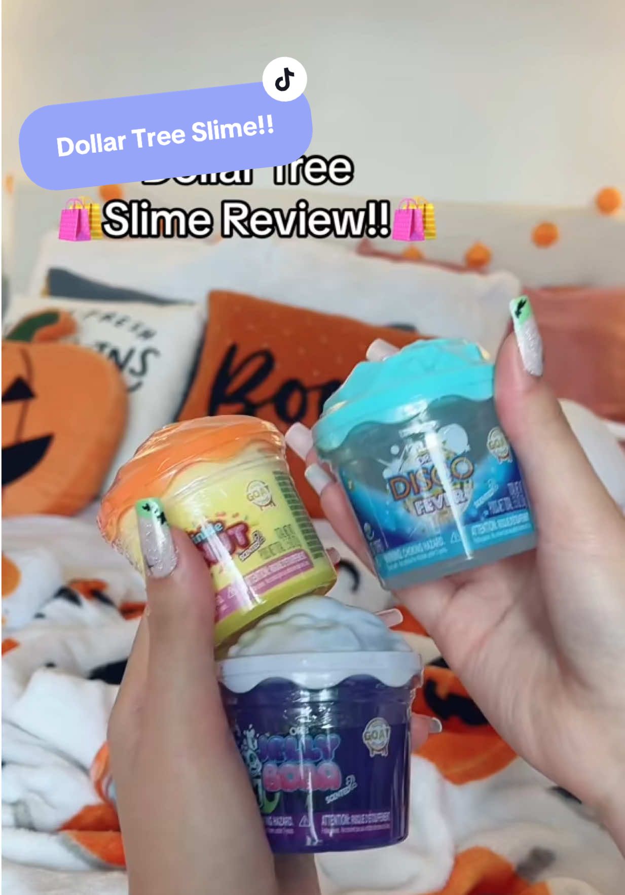 Ohhh lovee these Slimes!! #viral #dollartree #dollartreeslime #foryoupage ##fyp 
