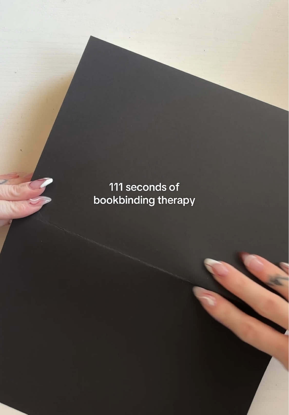 Replying to @hailz there’s something so peaceful about the process of bookbinding- I can (and do) do it all day 😌 #bookbinding #asmr #BookTok #rebindingbooks #fourthwing  Frame by HyacinthBindery 