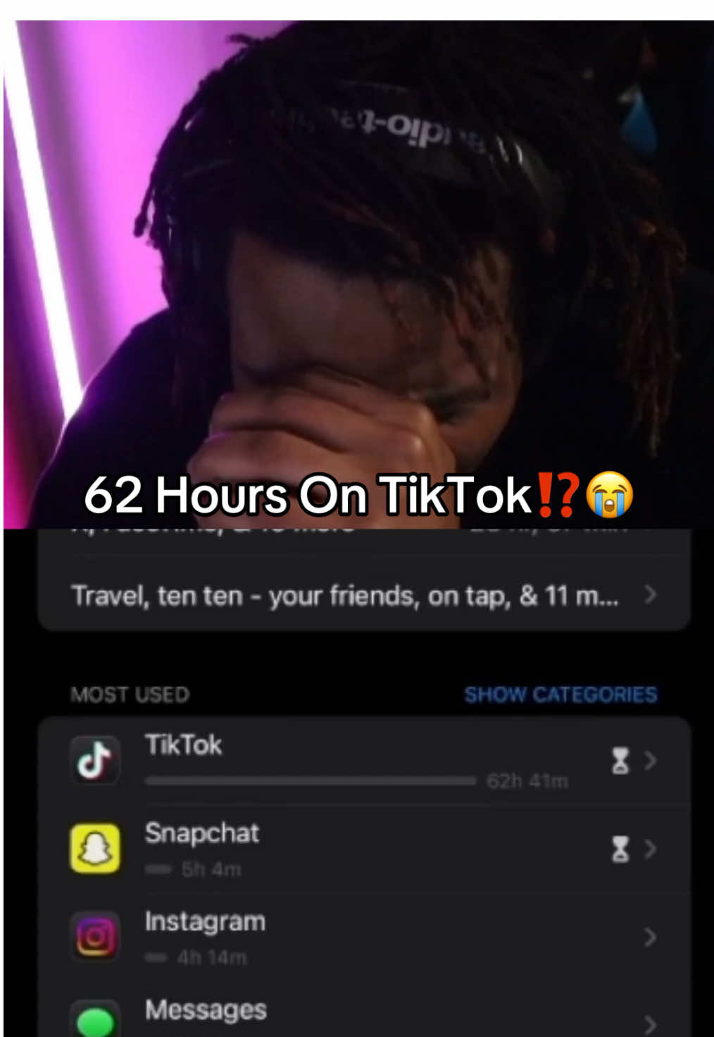 Reacting To Screen Times Gone Wrong 😭 #fyp #streamer #funny #screentime #reaction 