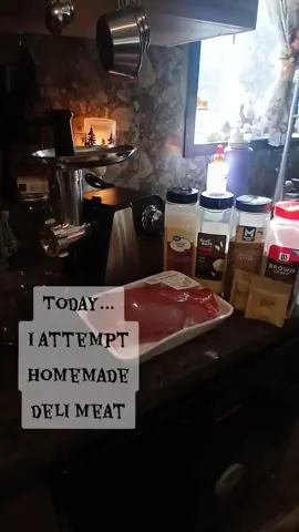 I took a swing at homemade deli meat today. it's a 12-24 hour process, so I'll post the final results tomorrow. #homesteading #countryliving #cook #homemade #louisiana 