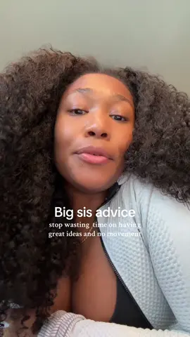 Ijs 🤷🏾‍♀️ I learned this the hard way and wasted so much time on having great ideas and no movement. You and I both know the only thing that’s holding you back. Is your decision to start. So do it #bigsisteradvice #doit #believeinyourself #luxurymindset 