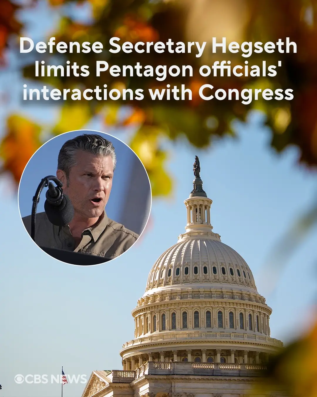 Defense Secretary Pete Hegseth has signed a memo requiring formal approval for nearly all Department of Defense correspondence and interactions with Congress, according to the memo obtained by CBS News. Most offices will require approval to communicate with Congress, including the Chairman of the Joint Chiefs of Staff and Joint Staff, the commanders of the combatant commands, and the secretaries of each military department, among others. The memo directs nearly all communication including requests for information from Congress to go through the assistant secretary for legislative affairs. The memo comes on the heels of nearly every major news organization, including CBS News, leaving their workspace in the Pentagon after declining to sign onto new press requirements that reporters’ associations said could infringe on their First Amendment rights. The Defense Department sent reporters a memo in September mandating they sign an agreement acknowledging they would need formal authorization to publish either classified or what the department called “controlled unclassified information.” #pentagon #congress #hegseth #military #news 