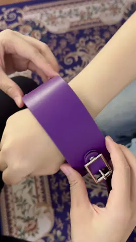 💜💜💜#leather #alternative #altfashion #darkromance #bracelet 
