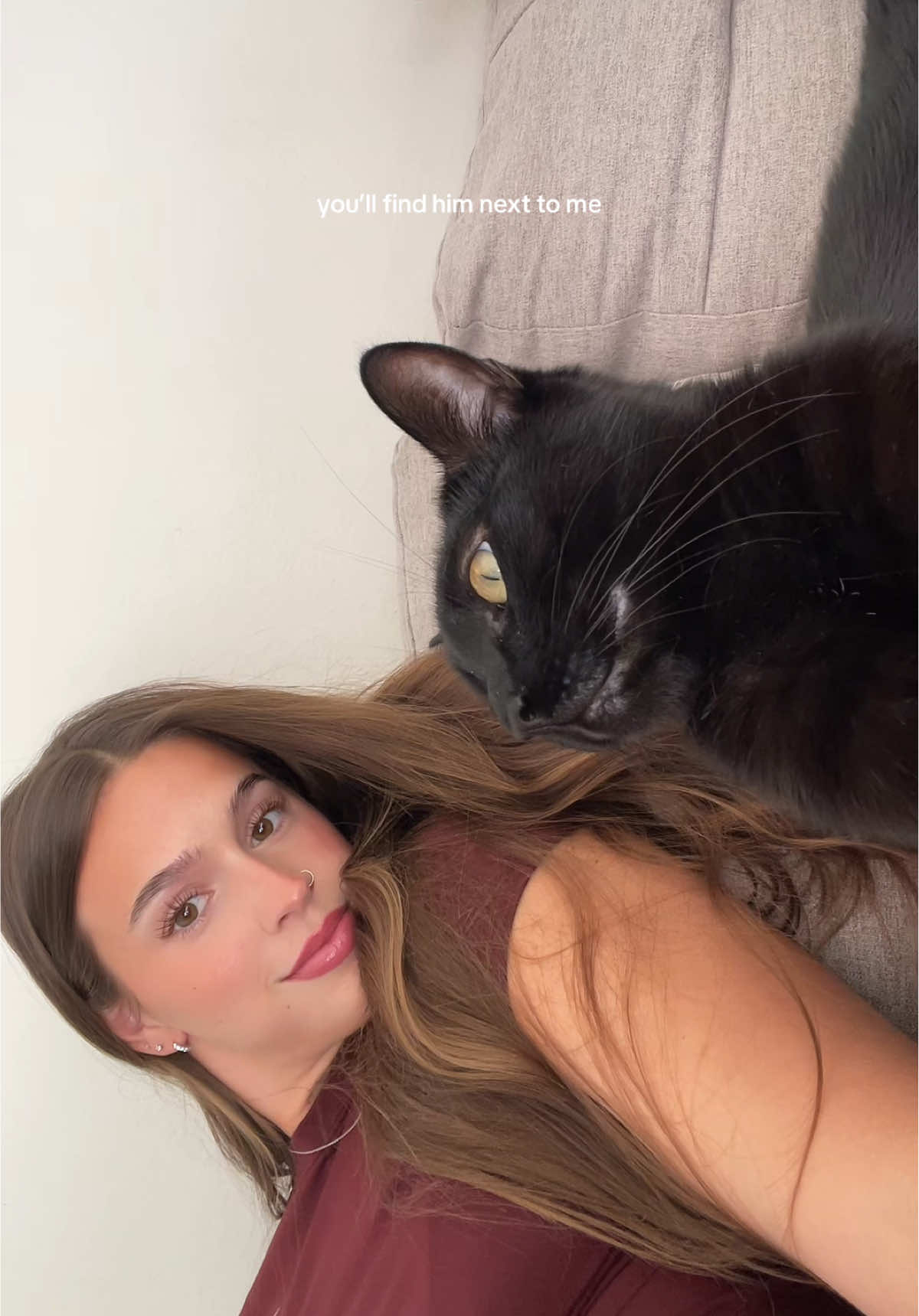 close but no touching 🙂 #cats #blackcats #youllfindhimnexttome 