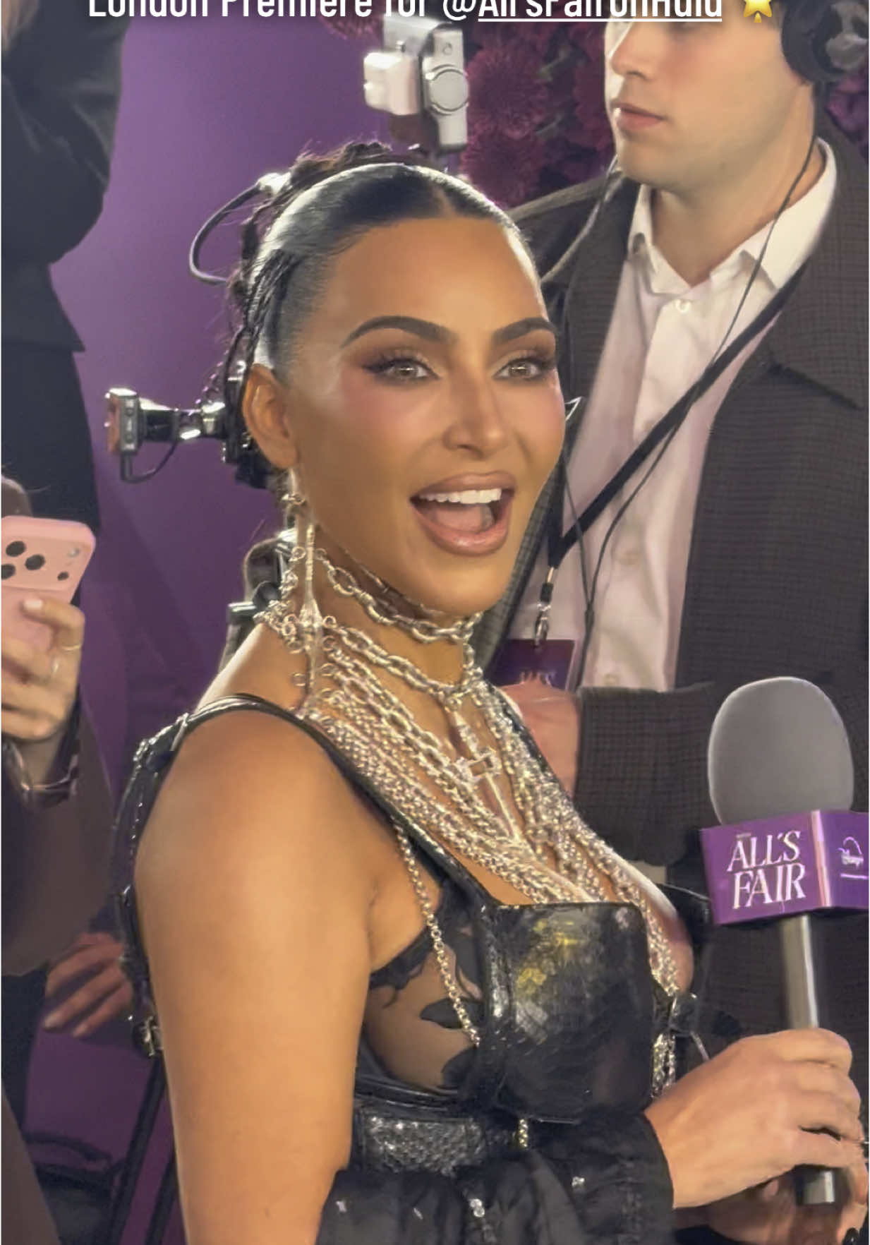 Kim Kardashian at the London Premiere for Alls Fair ✨ @Kim Kardashian  @All’s Fair on Hulu  @disneyplusuk  #kimkardashian #thekardashians #kardashians #keepingupwiththekardashians #Kim #Beauty #Style #Glamour #Redcarpet #Premiere #celebrity #Famous #News #entertainment #New #Video #Allsfair #videoviral #viralvideos #virał #foryoupagе #FYP 