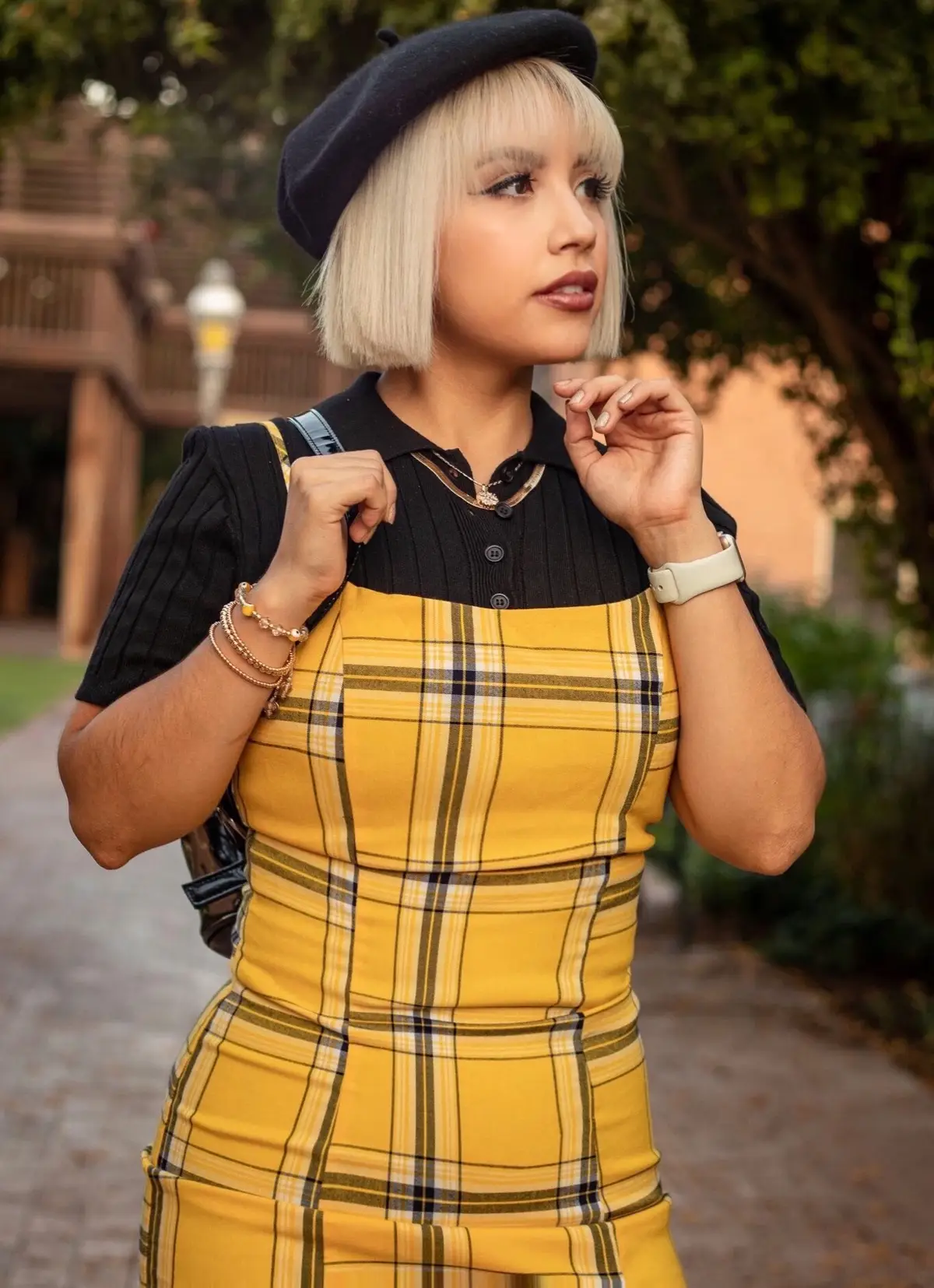 Had to bring these out because I cant believe I used to put this much effort into leaving the house 😅 Can we bring back this level of effort? Because I kinda snapped 👏🏼✨📸 PS: I can’t believe I got rid of this dress.  #cluelessmovie #fallfashion #falloutfitinspo #momstyle #arizonacontentcreator 