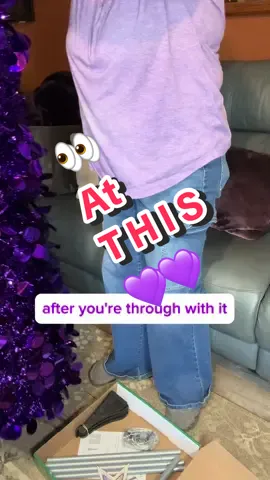 #pencilchristmastree #purple #tinsel #tinseltree #christmastree 