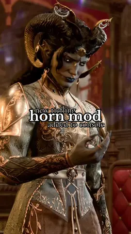 CONSOLE MOD LIST pinned on profile. horn mod featured in video: Moonlight Horn Collection by moonblossom0 #bg3 #ocs 