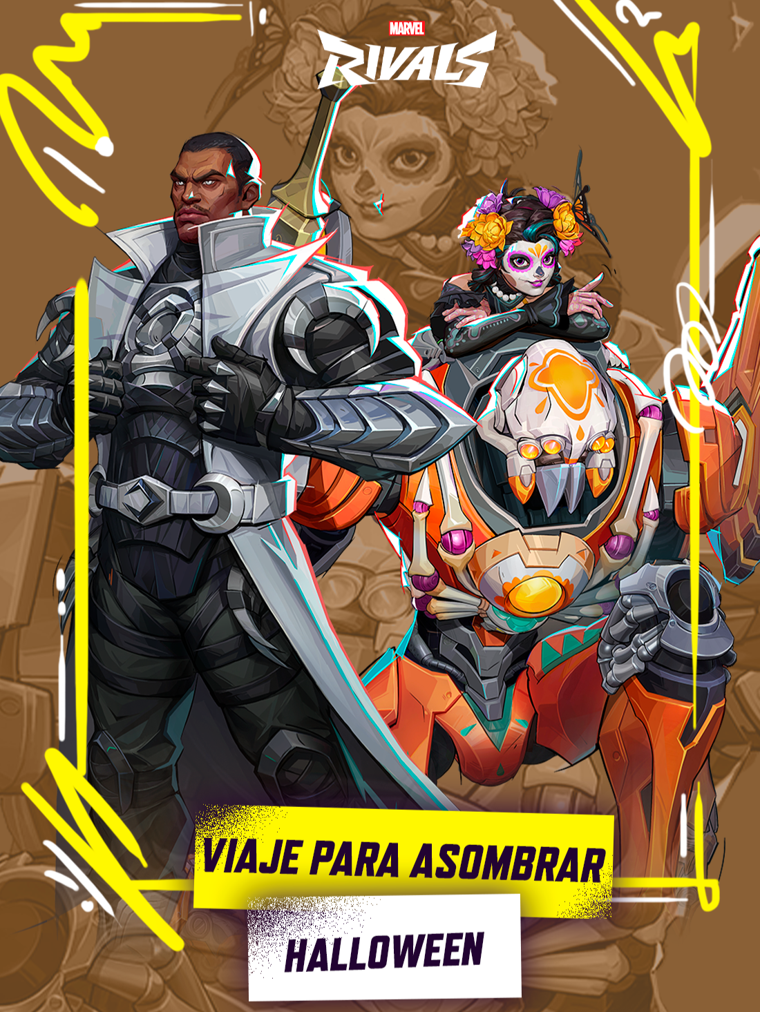 🏰 👻Skin especial TOTALMENTE GRATIS para Moon Knight y la primera skin de raresa naranja para Peni Parker☠️ 🍬  #MarvelRivals #MarvelZombies #zombie #halloween #MoonKnight