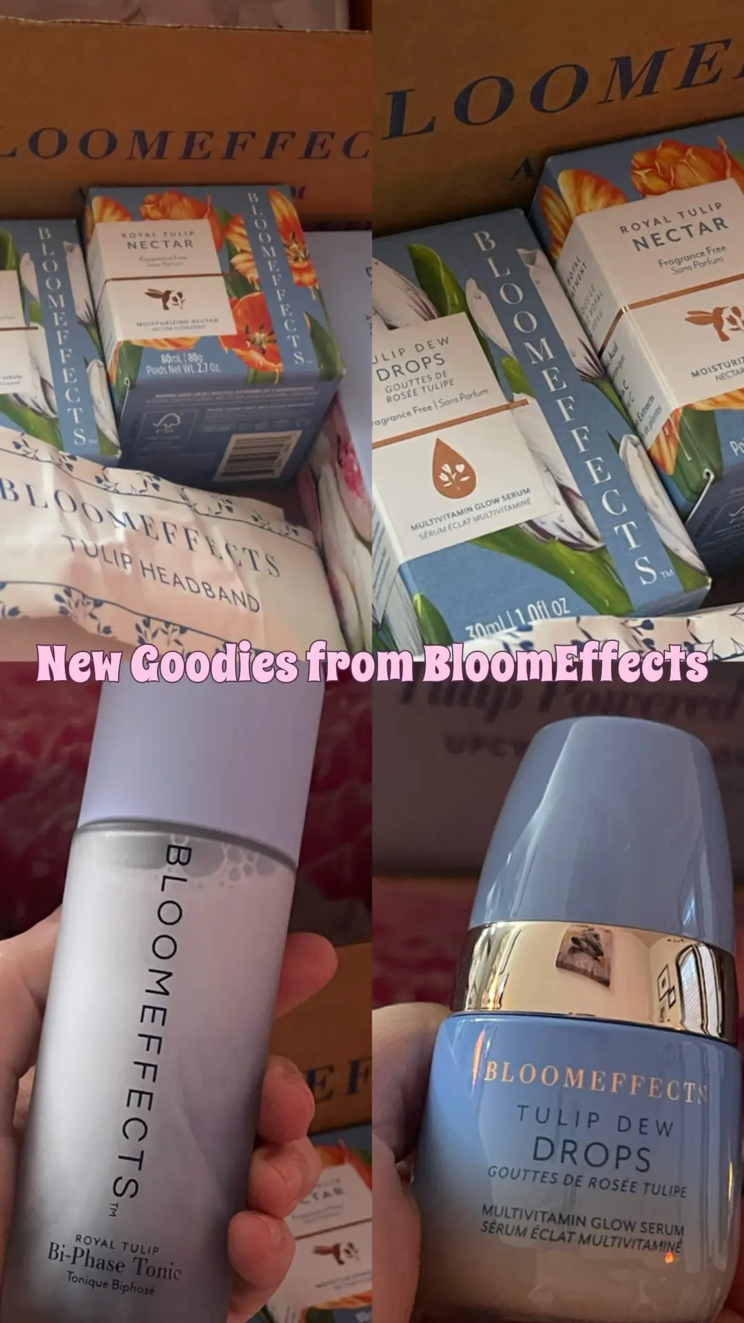 I can’t wait to try this all out! Thank you @Kim Van Haaster @Bloomeffects for sending these over! #bloomeffects #bloomeffectsskincare #toner #skin #tulipskincare 