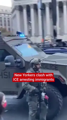 Hundreds of New Yorkers clashed with federal immigration agents during a chaotic ICE raid on Manhattan’s Canal Street on Tuesday, October 21. Armed officers in tactical gear, backed by a BearCat vehicle, moved in on unlicensed street vendors. Nine migrants and four protesters were arrested as crowds tried to block the ICE operation. #ICE #NYC
