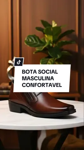 Bota social masculina confortável #modamasculina #botamasculina #sapatosocial #tiktokshop #sapatomasculino 