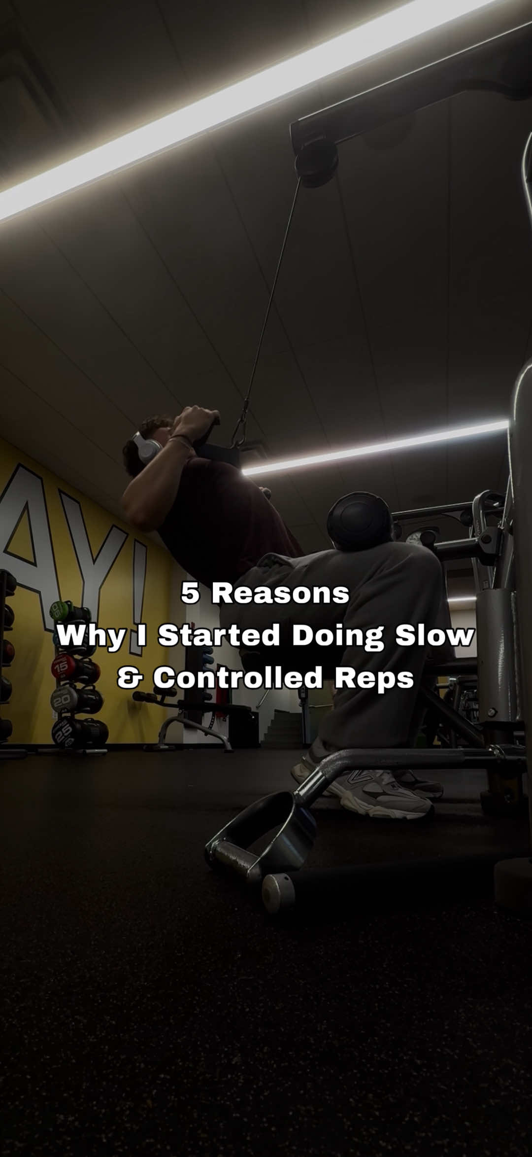 5 Reasons Why I Started Doing Slow and Controlled Reps. ⬇️ 1. Mind-Muscle Connection I started feeling the muscle actually work instead of just moving the weight. 2. Better Form Going slower helped me focus on technique and prevent sloppy reps or injury. 3. More Muscle Engagement Controlling the movement keeps tension on the muscle longer, which leads to better growth. 4. Less Ego, More Focus It’s not about how heavy it looks, it’s about how effective it feels. 5. Growth in Discipline Slowing down built patience and control, not just in lifting but in mindset too. Implementing these things has really helped my workouts improve, and I hope they can help yours too. #Fitness #faith #sober #christian 
