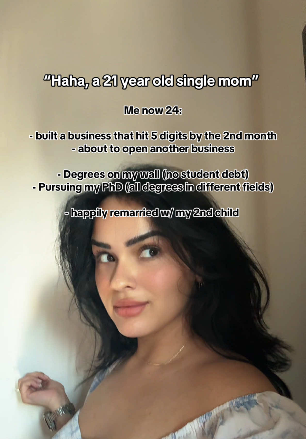 😬 If I wouldn’t have left & made myself a single mom.. I wouldn’t be successful and only getting better day by day! #fyp #success #singlemom #MomsofTikTok #momof2 