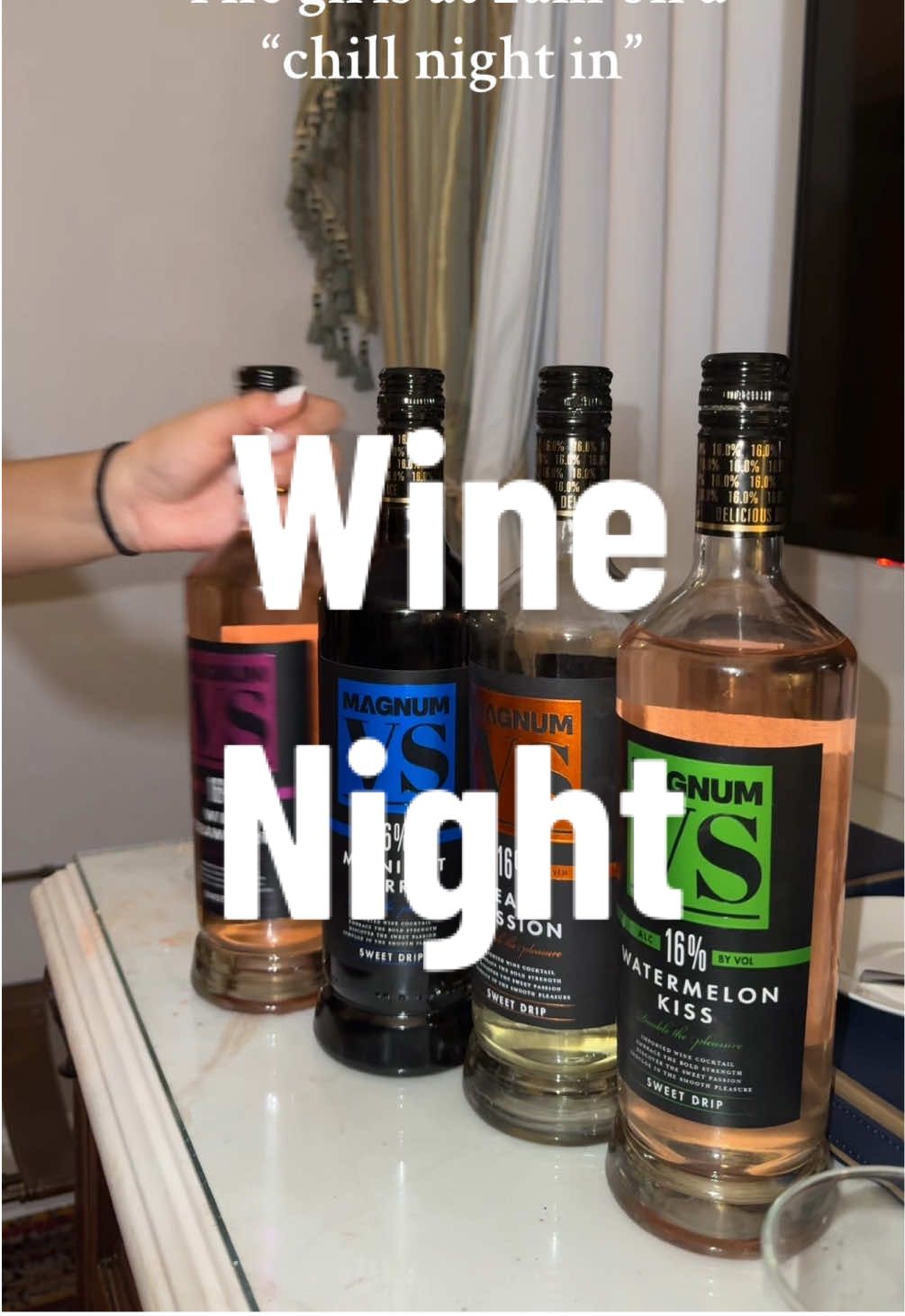 When one drink turns into a few with the girls and @Magnum VS #winecocktail #girlsnight #ad