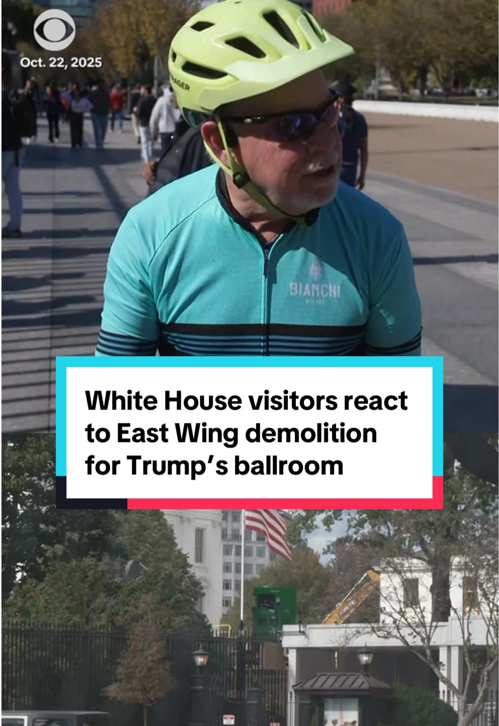 As the White House undergoes one of its most extensive construction projects in recent history, visitors to the site reacted to the ongoing demolition of the building’s iconic East Wing, as part of the construction of President Trump’s planned ballroom. The addition was originally planned to be 90,000 square feet, but that figure is likely to increase. The White House says the project, which will cost $250 million, has been fully funded by private contributions from business and big tech. #eastwing #whitehouse #ballroom #trump #dc 